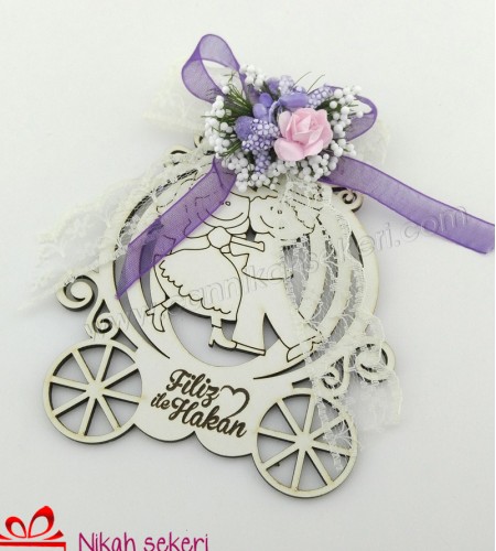 Lazer Kesimli Ahşap Bal Kabağı