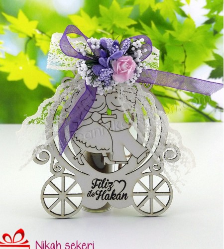 Lazer Kesimli Ahşap Bal Kabağı