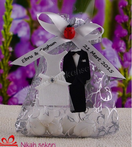 Gelin Damat Motifli Kese KS17