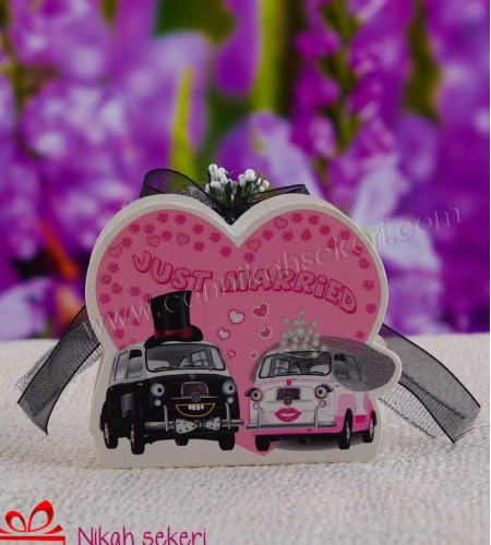 Just Married Kutu Nikah Şekeri KT135