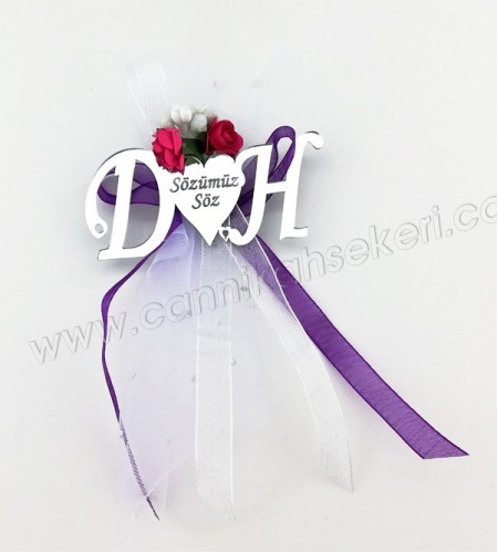 Aynalı Harf Nikah Şekeri AP14