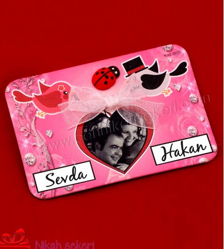 Fotoğraflı Magnet Nikah Şekeri MG4