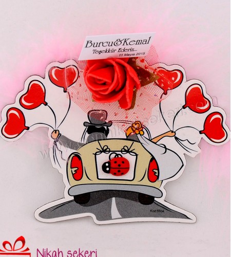 Karikatürlü Magnet Nikah Şekeri MG10