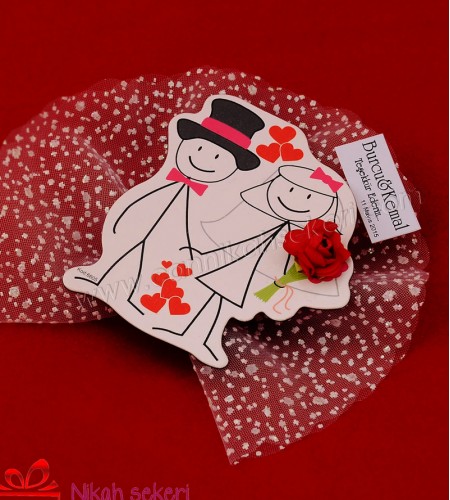 Karikatürlü Magnet Nikah Şekeri MG11