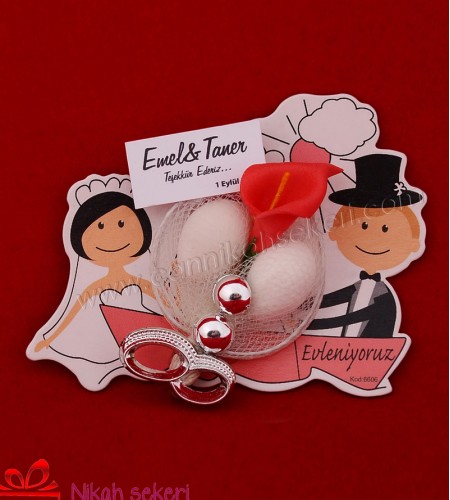 Gemili Magnet Nikah Şekeri MG12