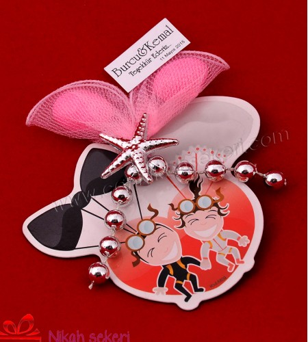 Karikatürlü Magnet Nikah Şekeri MG13