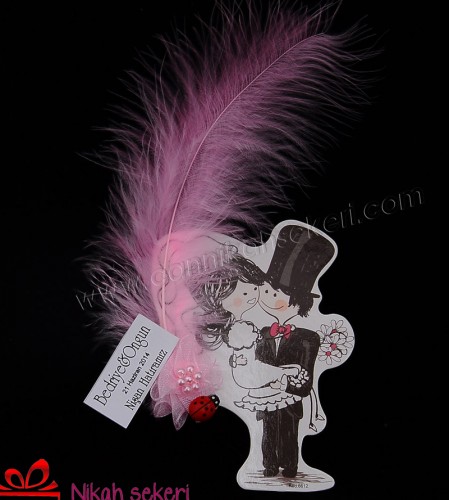 Karikatürlü Magnet Nikah Şekeri MG19