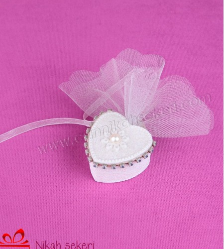 Kalpli Simli Kutu Nikah Şekeri KT5
