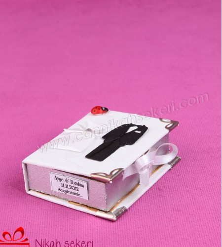 Gelin Damat Kitap Kutu Nikah Şekeri